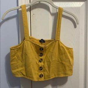 american eagle yellow crop top